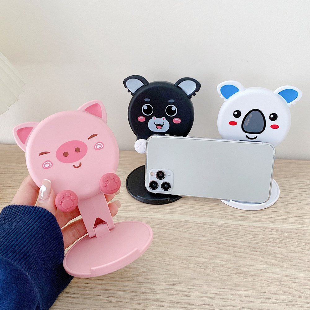 Tablet Accessories Online - Cute Animal Desktop Phone Stand Foldable