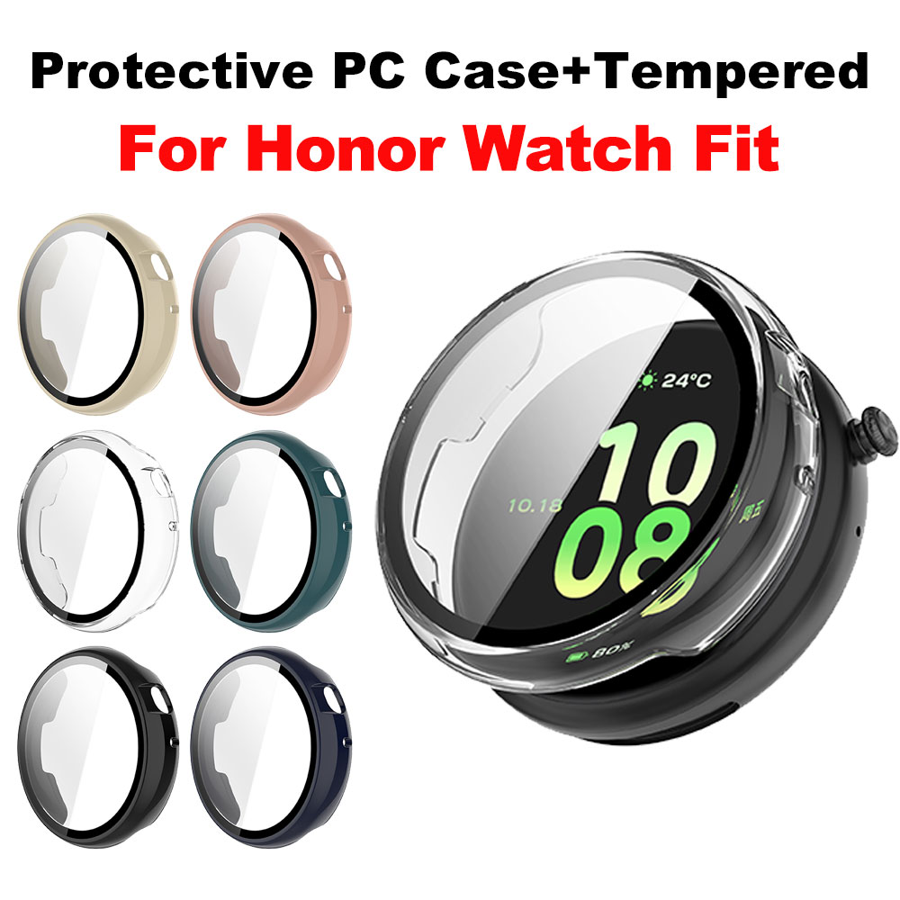Honor Tablet Accessories - PC Case+Tempered For Honor Watch Fit,