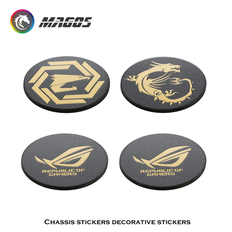 Tablet With All Accessories - Computer Case Fan Metal Sticker ROG