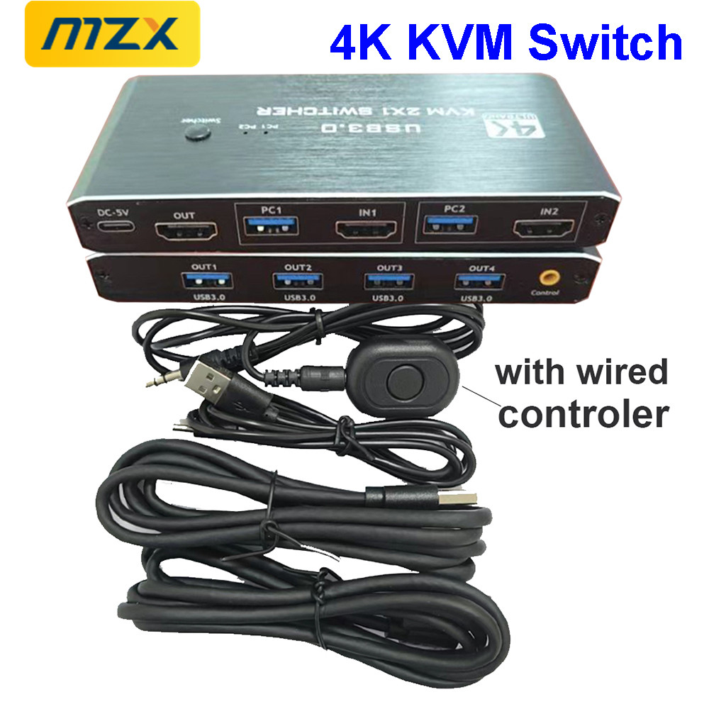 Tablet With All Accessories - KVM Switch 4K 60Hz Switcher USB