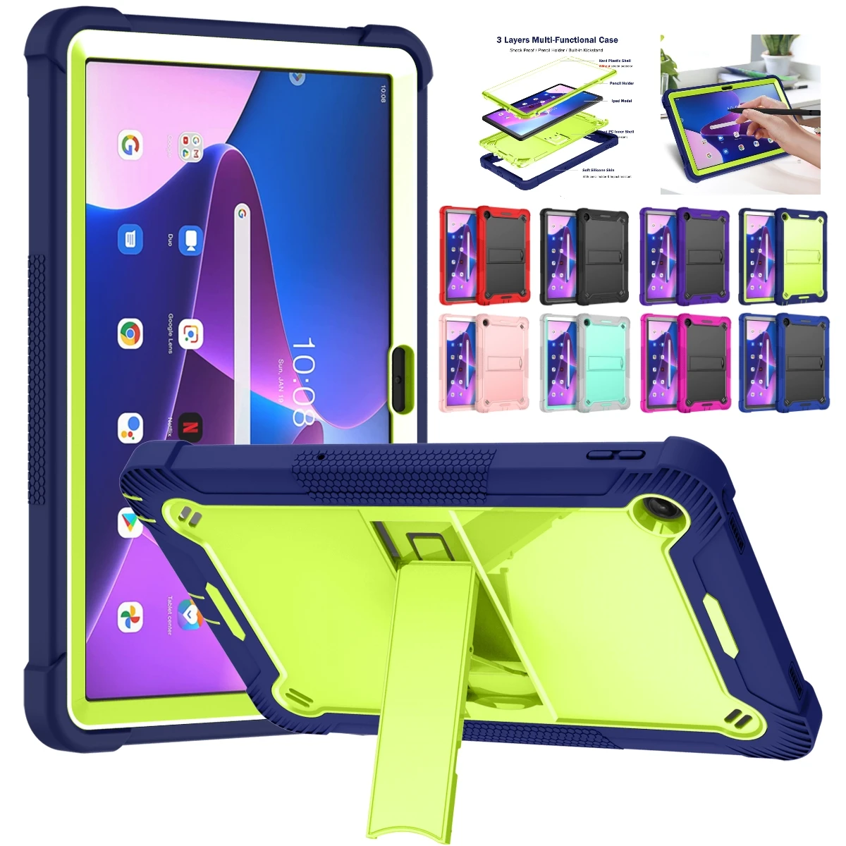 Tablet A9 Accessories - Armor Stand Case For Samsung Galaxy