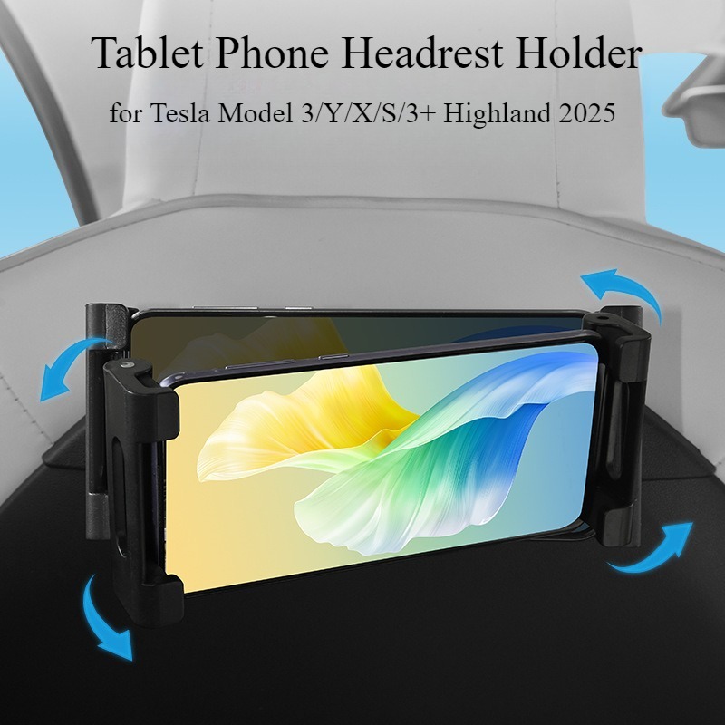 Tesla Tablet Accessories - Tablet Phone Headrest Holder for Tesla