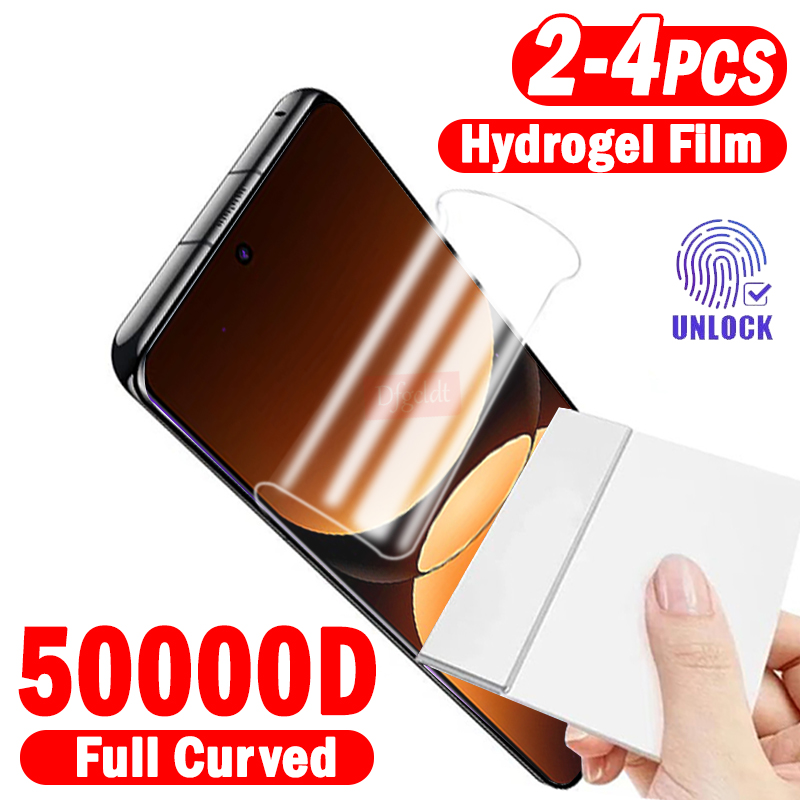 Realme Gt 6 - 2-4Piece Full Curved Hydrogel Film for