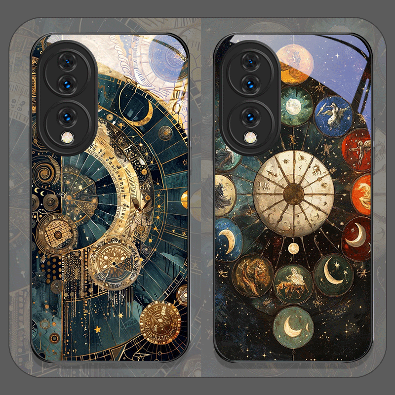 Honor Tablet Accessories - Stylish Stars Moon Constellations Pattern Tempered