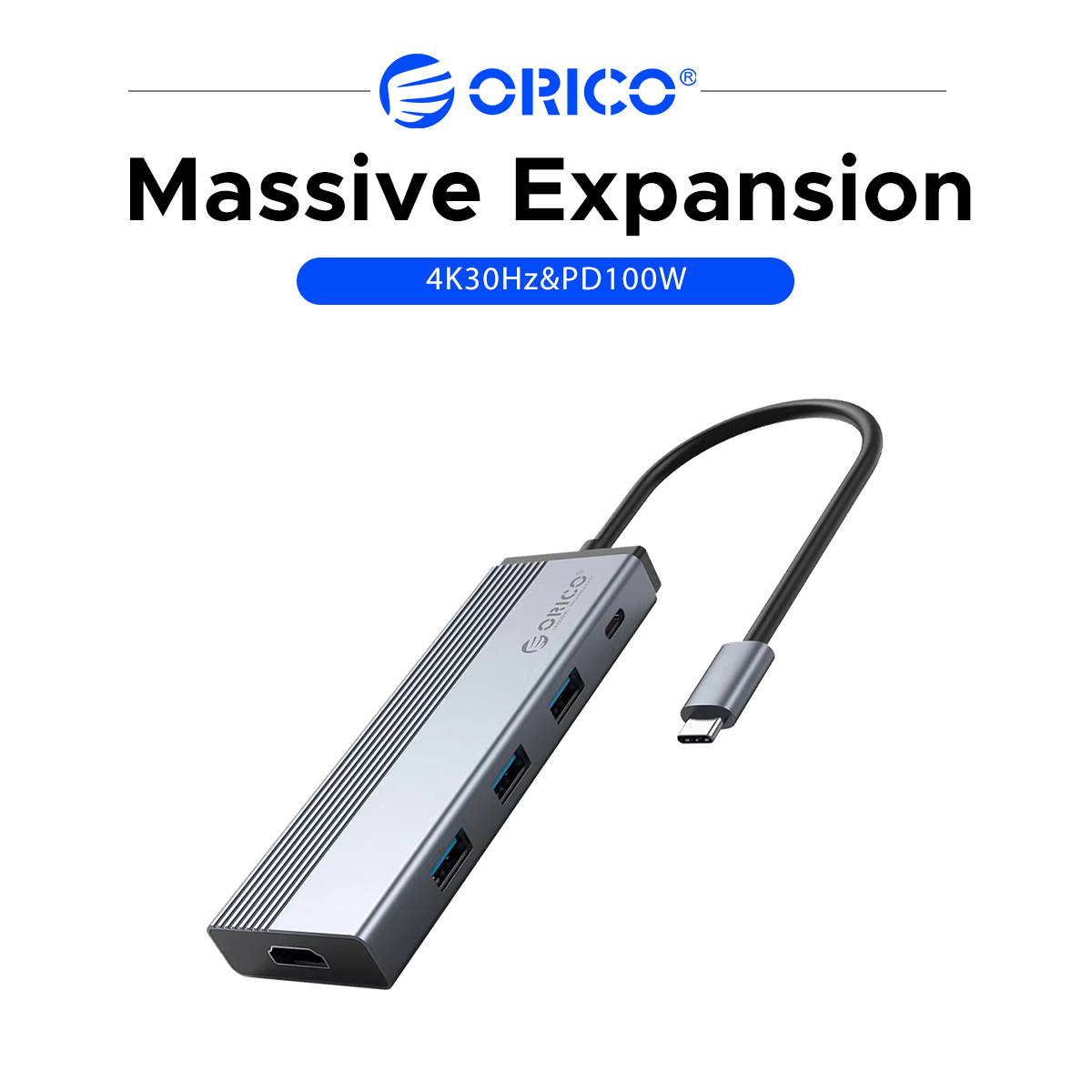ORICO 5 in 1 USB C Hub Multipo - Hdmi Adapter Tablet ulasan dan harga