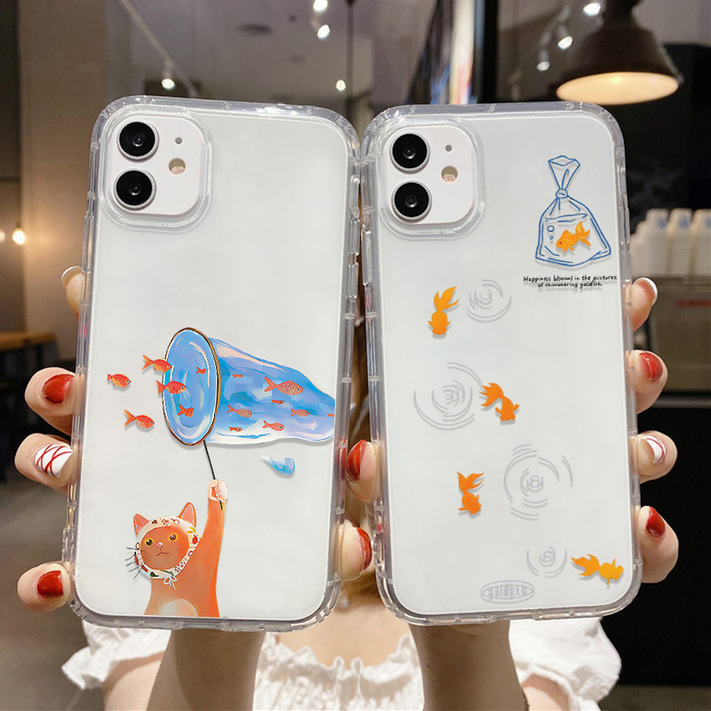 Lovely Fishes Clear Phone Case - Apple Iphone 16 ulasan dan harga
