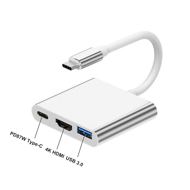 3 in 1 USB Type C Hub to 4K HD - Huawei Tablet Accessories ulasan dan harga