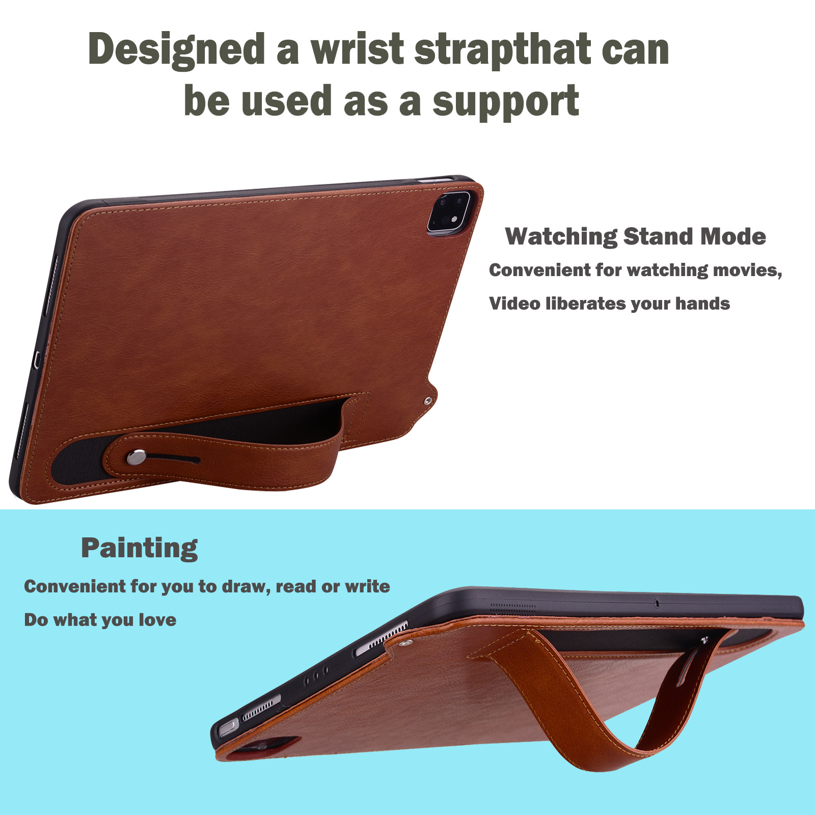 Solid color Crazy Horse patter - Samsung Tablet S9 Accessories ulasan dan harga