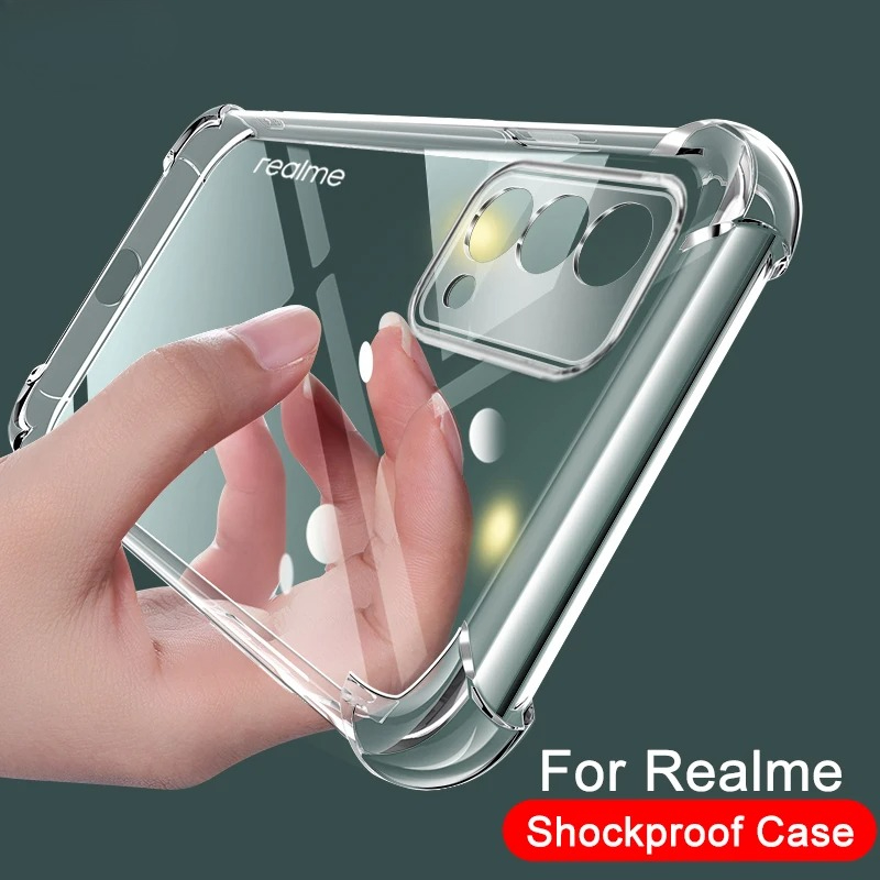 Luxury Transparent Silicone Sh - Realme Gt 6 ulasan dan harga