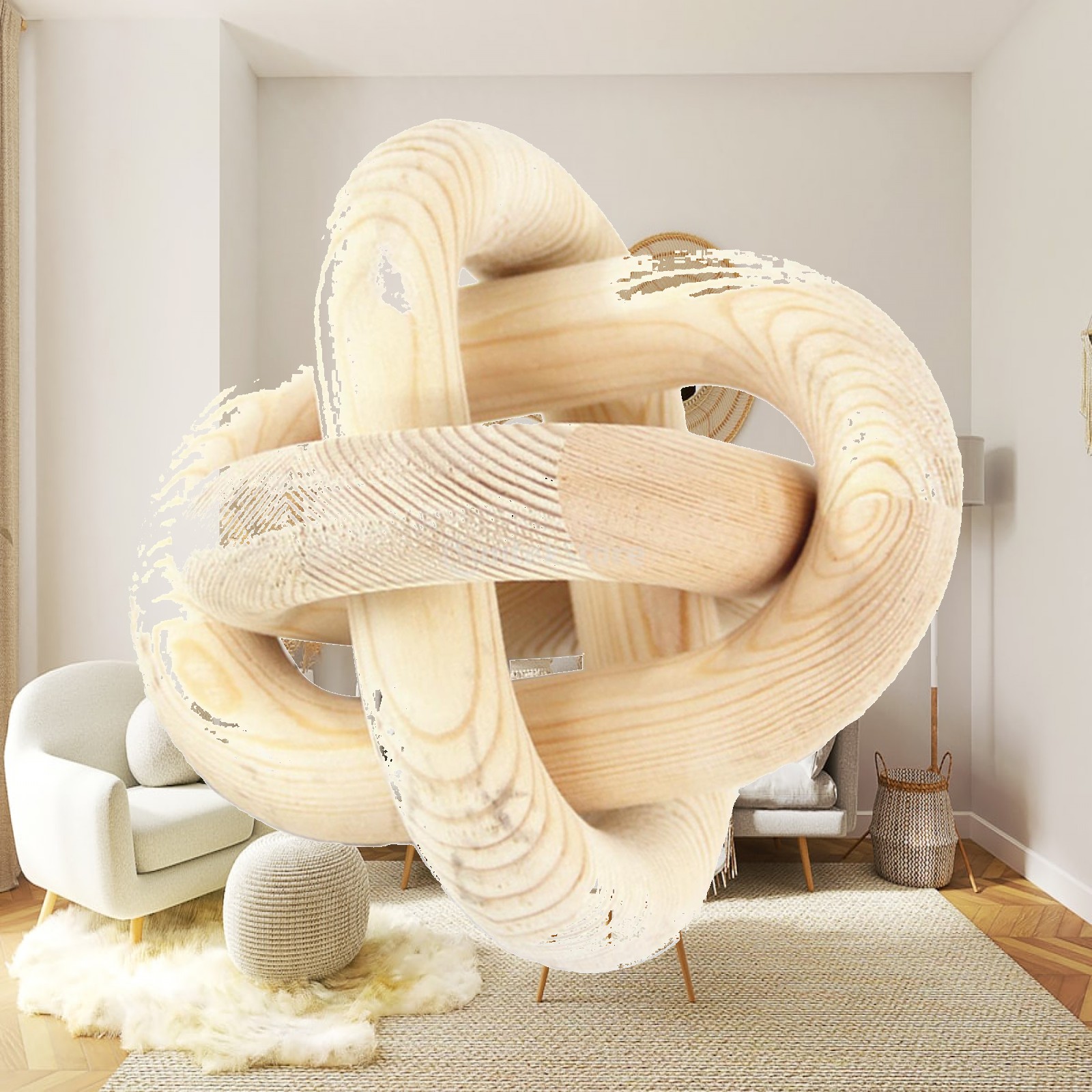 Wooden Chain Decoration, 3-lin - Unique Table Accessories ulasan dan harga