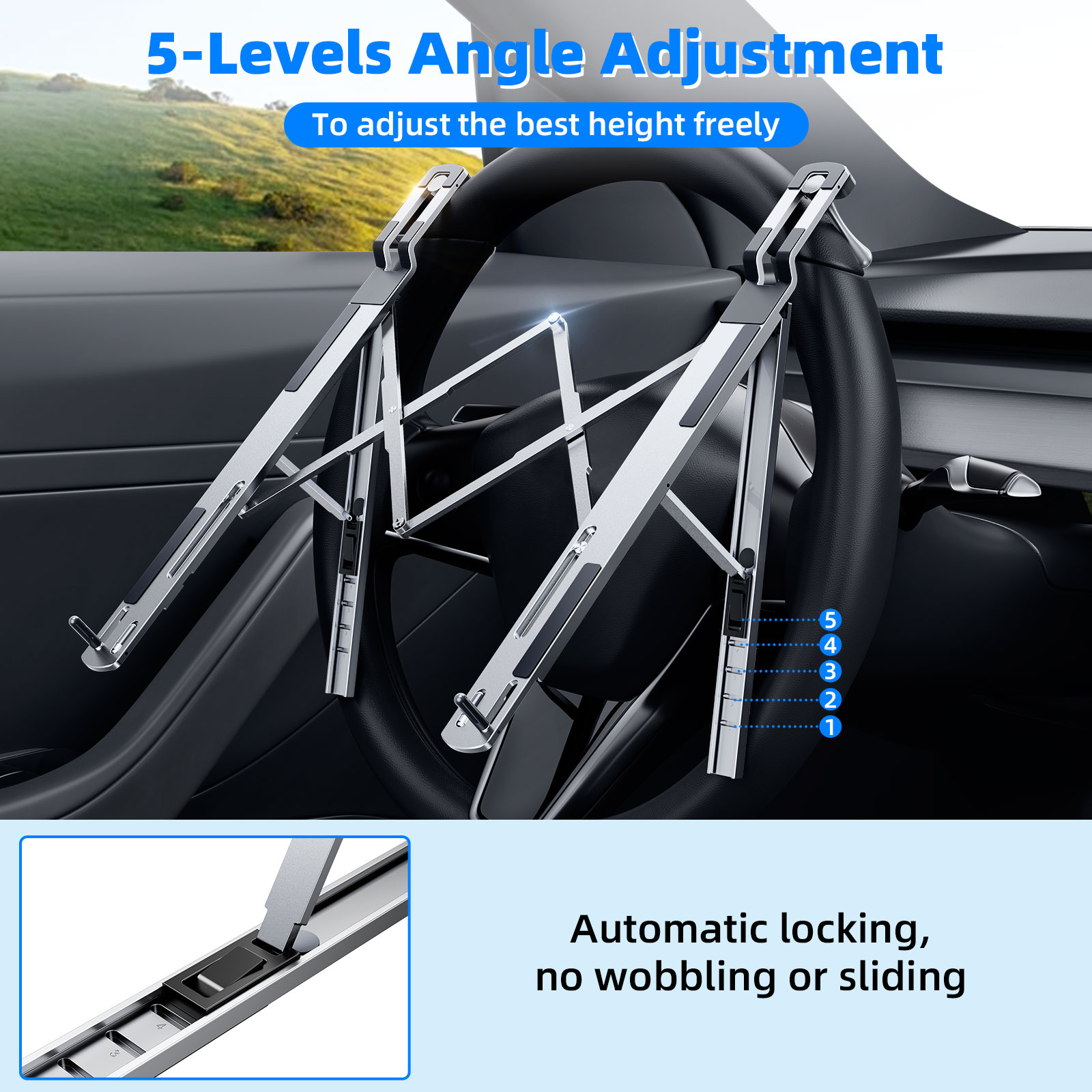Eary Car Laptop Mount Steering - Tesla Tablet Accessories ulasan dan harga