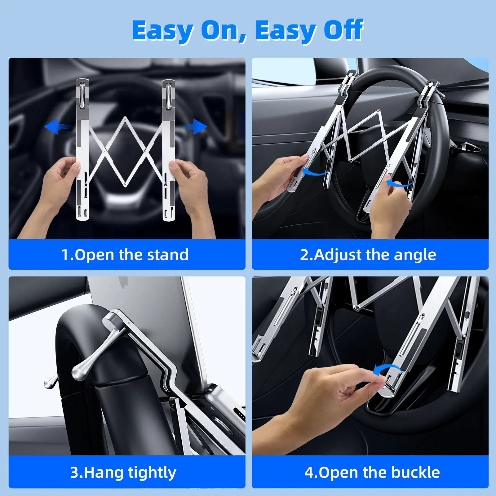 Eary Car Laptop Mount Steering - Tesla Tablet Accessories ulasan dan harga