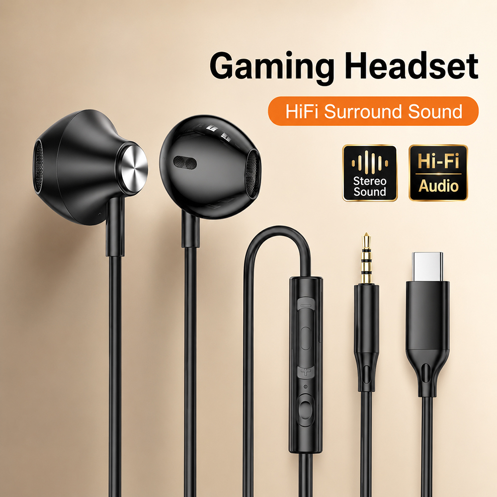 HiFi Surround Headphones Bass  - Iphone Tablet Accessories ulasan dan harga