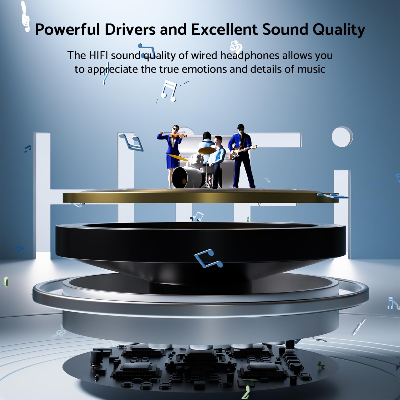 HiFi Surround Headphones Bass  - Iphone Tablet Accessories ulasan dan harga
