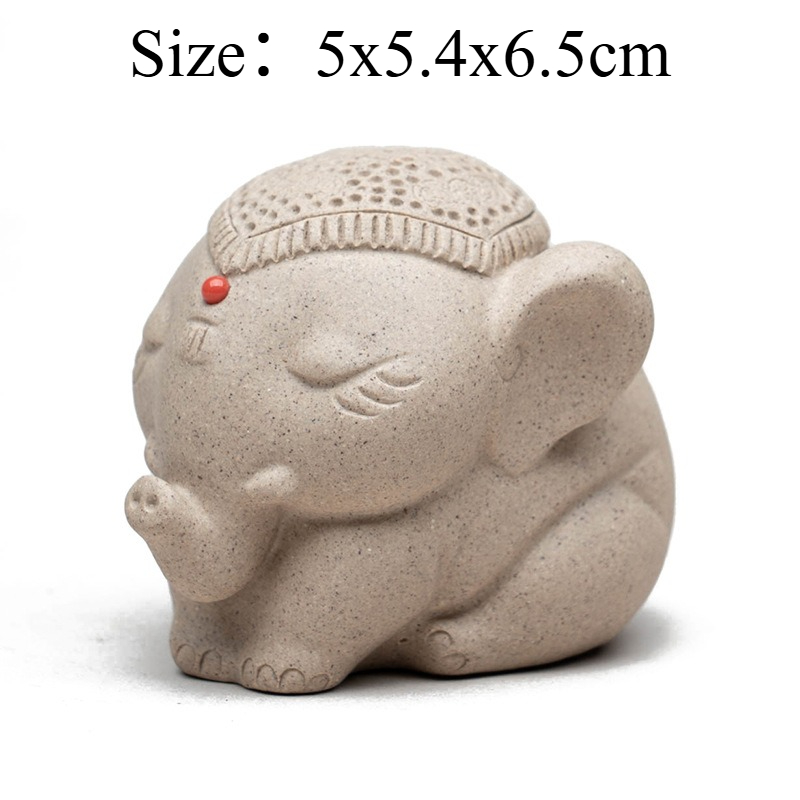 1 PC Purple Clay Peace Elephan - Unique Table Accessories ulasan dan harga
