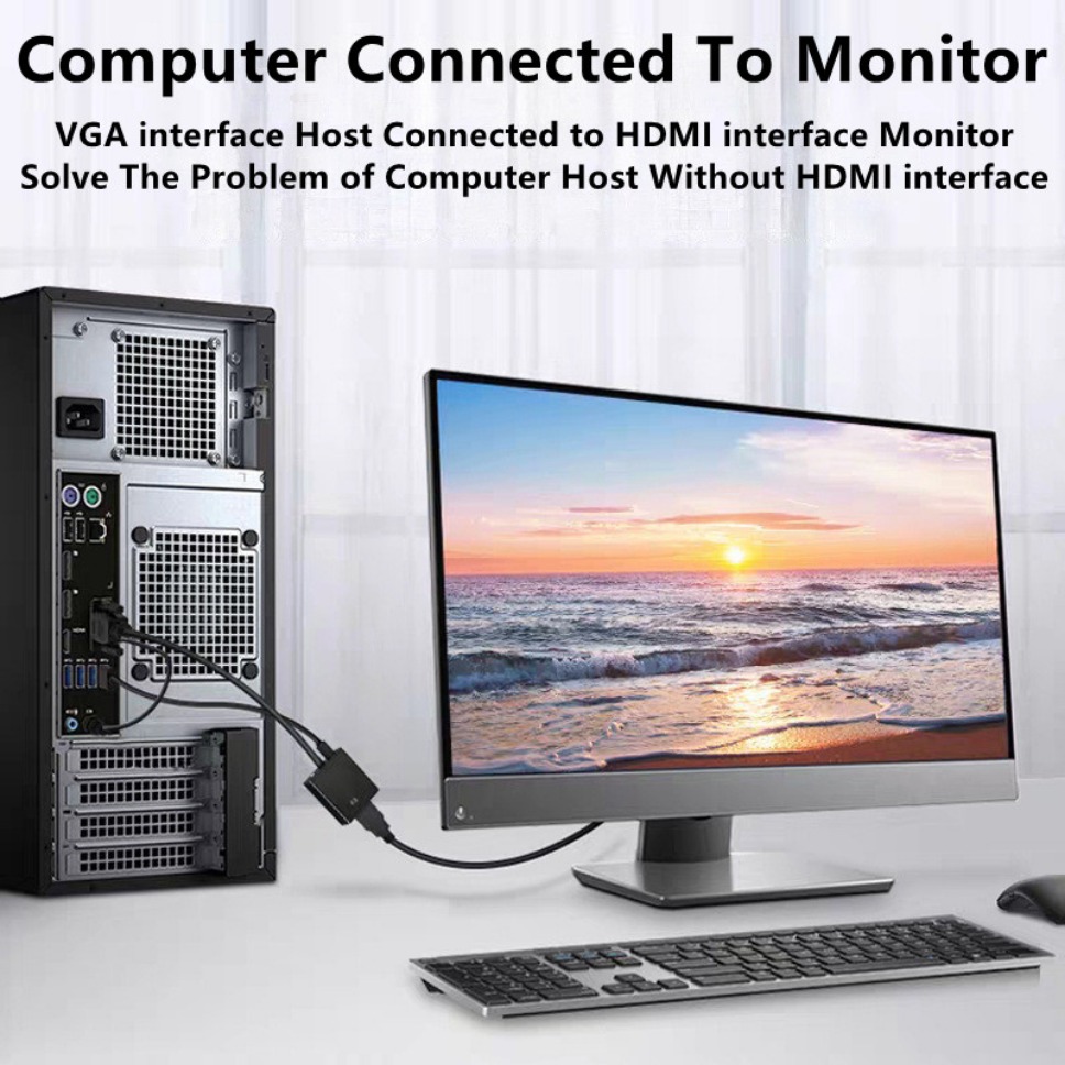 HD 1080P VGA to HDMI Adapter C - Hdmi Adapter Tablet ulasan dan harga