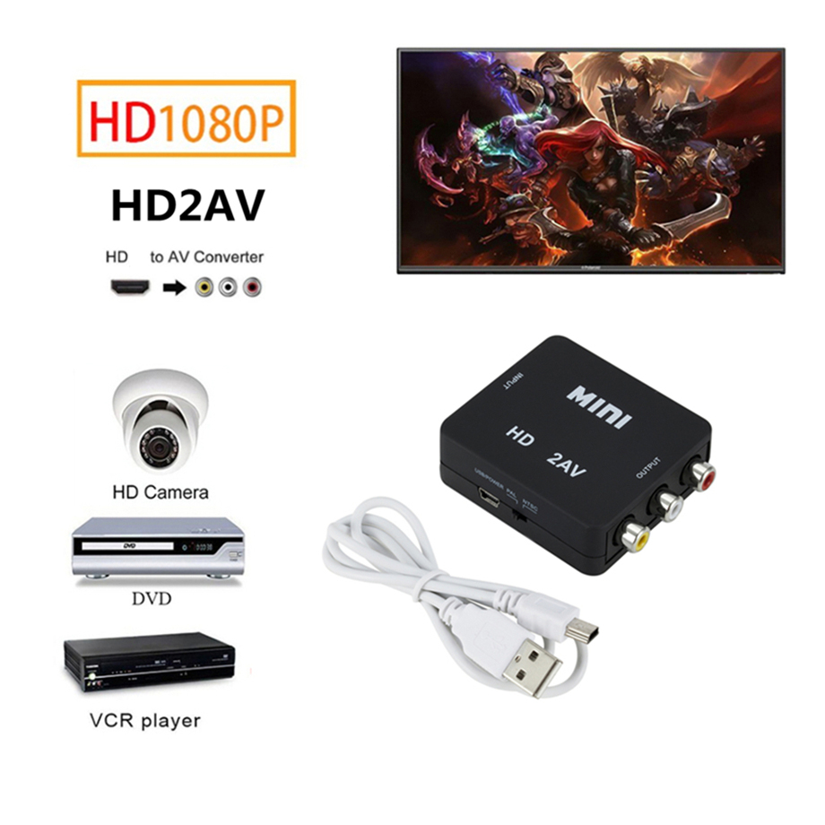 HDMI-compatible to AV RCA Conv - Hdmi Adapter Tablet ulasan dan harga