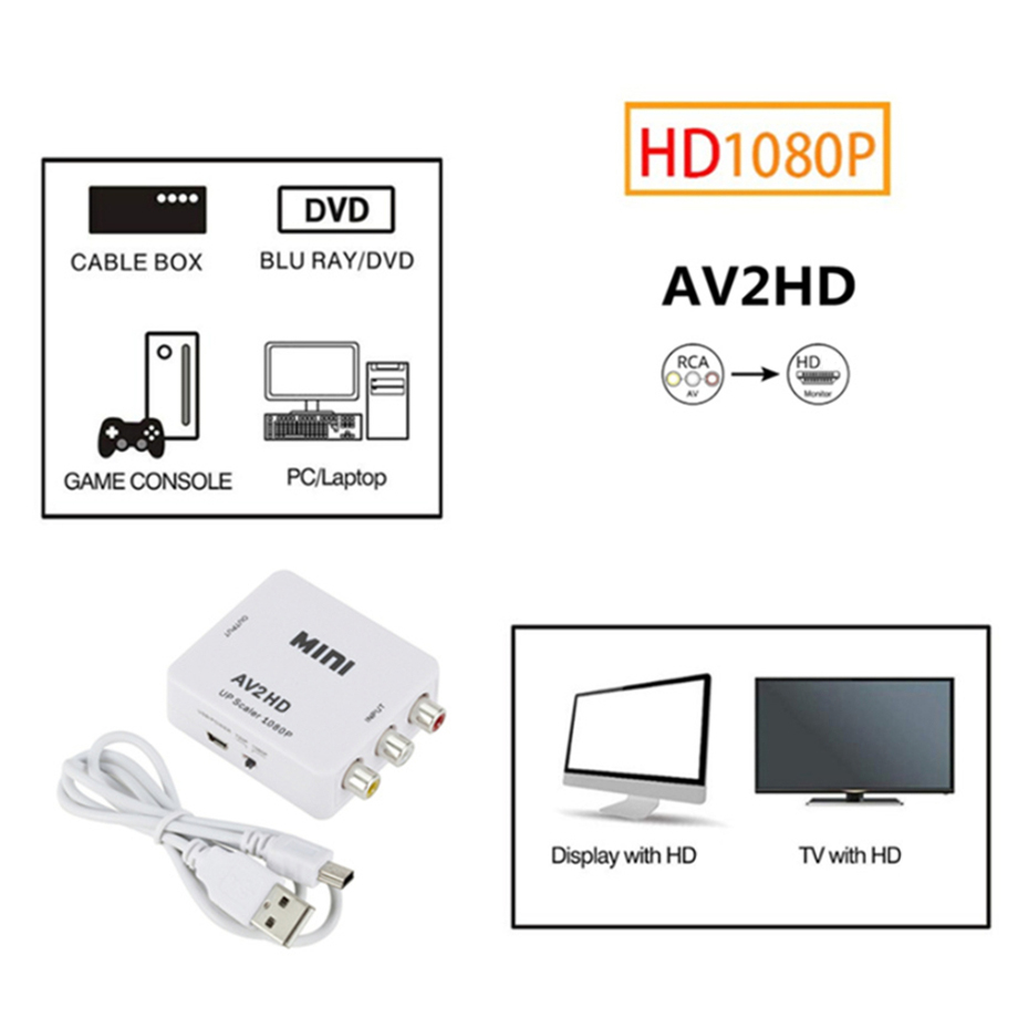 HDMI-compatible to AV RCA Conv - Hdmi Adapter Tablet ulasan dan harga