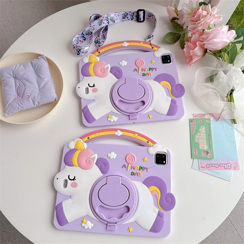 Cartoon Unicorn Kids Stand Tab - Tablet A9 Accessories ulasan dan harga