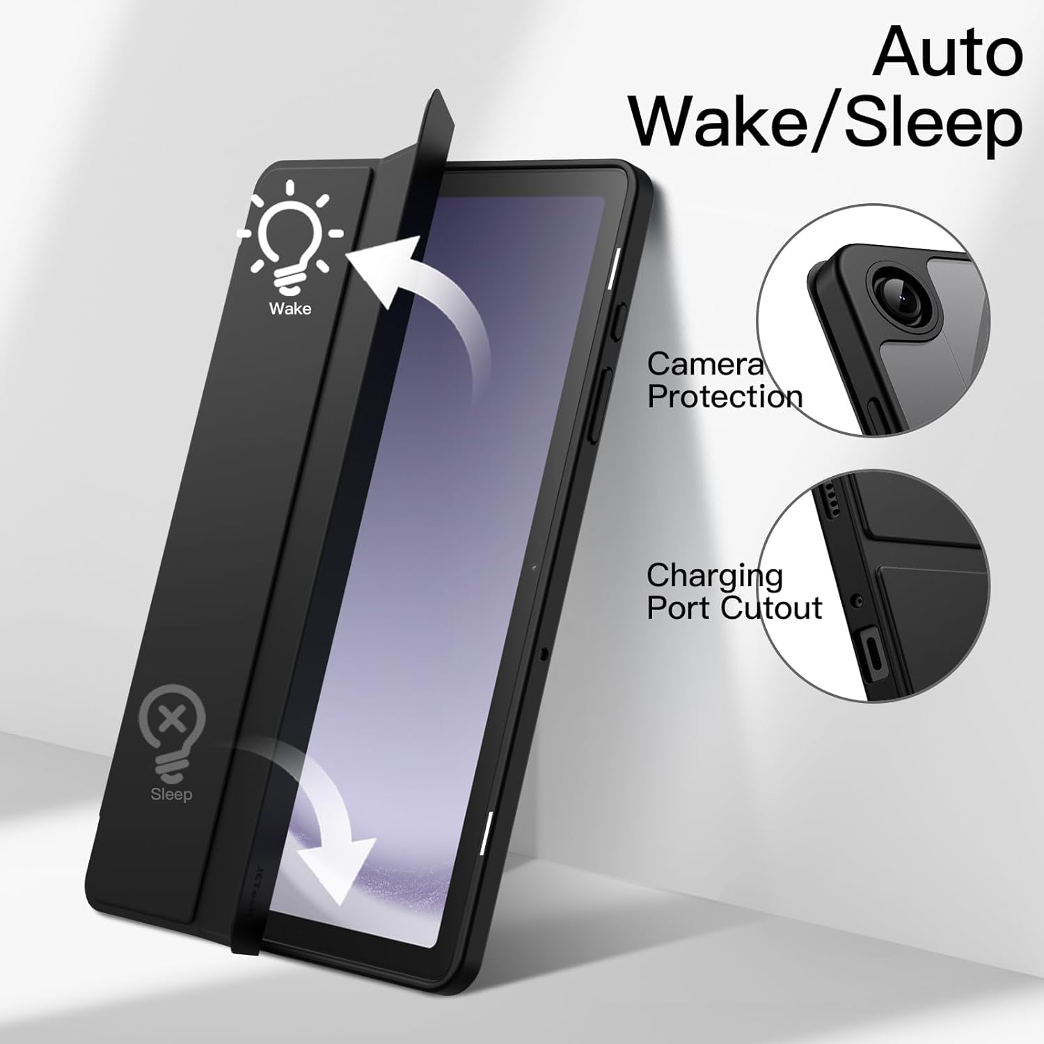 Tri-fold Flip Case For Samsung - Tablet A9 Accessories ulasan dan harga