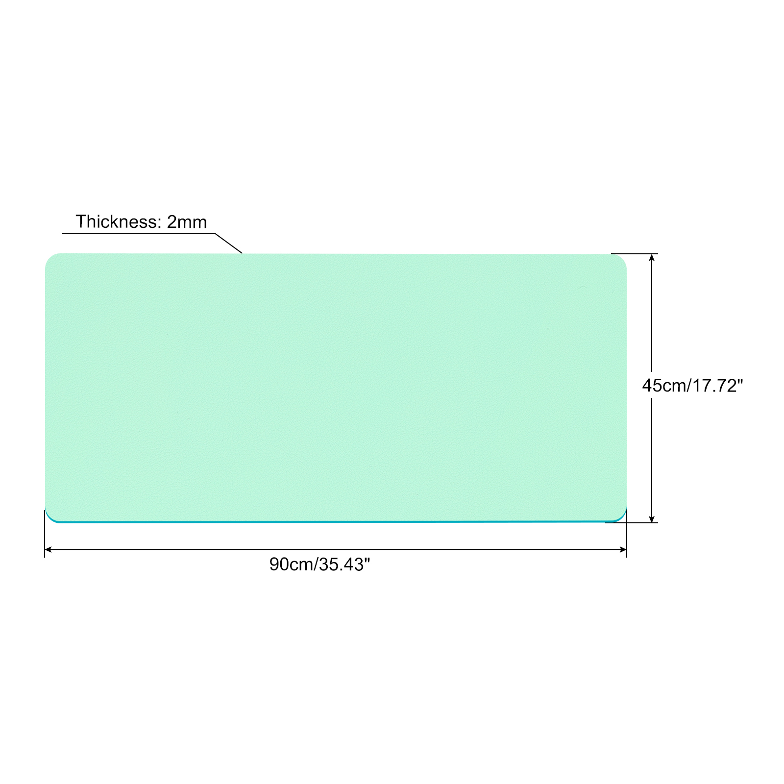 Office Desk Mat Protector PU L - Tablet With All Accessories ulasan dan harga