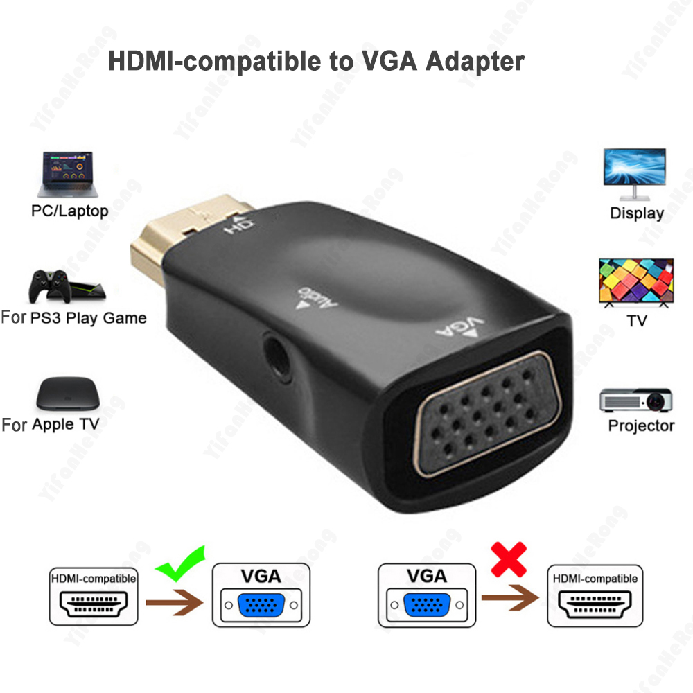 HD 1080P HDMI-compatible to VG - Hdmi Adapter Tablet ulasan dan harga