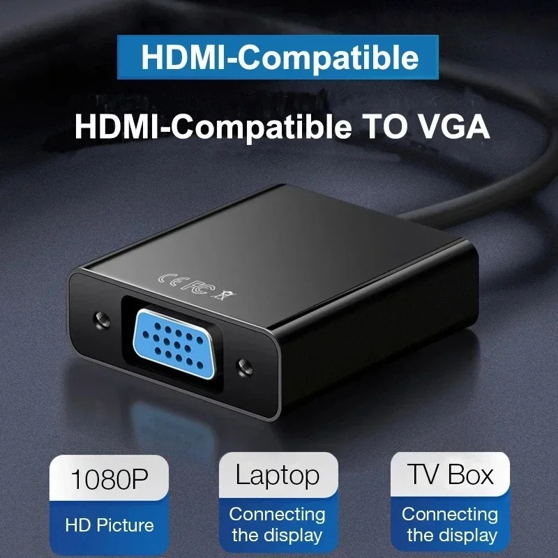 HD 1080P HDMI To VGA Cable Con - Hdmi Adapter Tablet ulasan dan harga