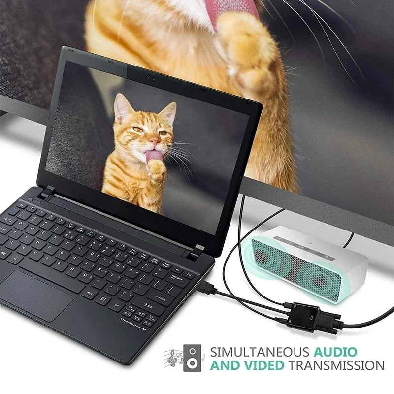 HD 1080P HDMI To VGA Cable Con - Hdmi Adapter Tablet ulasan dan harga