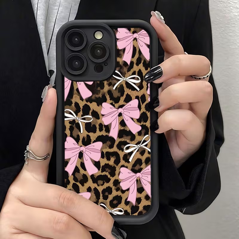 Leopard Print Bow Phone Case F - Apple Iphone 16 ulasan dan harga