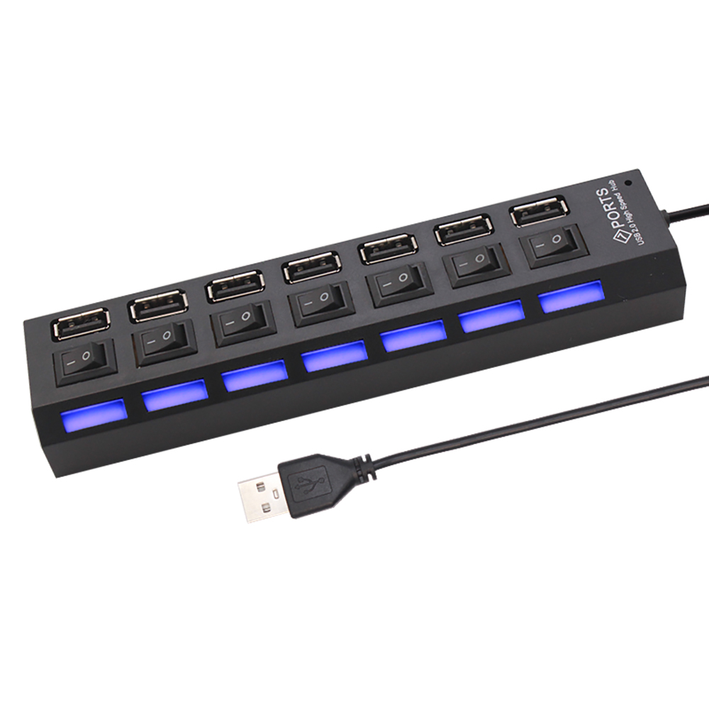 7 Port USB 2.0 Hub Splitter Fo - Tablet Accessory ulasan dan harga