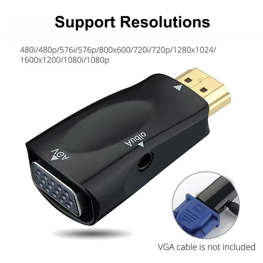 HDMI-compatible to VGA Cable C - Hdmi Adapter Tablet ulasan dan harga
